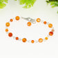 Handmade Carnelian Link Bracelet.