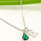 Close up of Personalized May Birthstone Choker Necklace