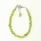 Natural Peridot Crystal Chip Bracelet