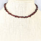 Natural Garnet Crystal Chip Choker Necklace on a bust