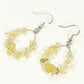 Natural Citrine Crystal Chip Earrings