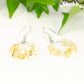 Natural Citrine Crystal Chip Earrings